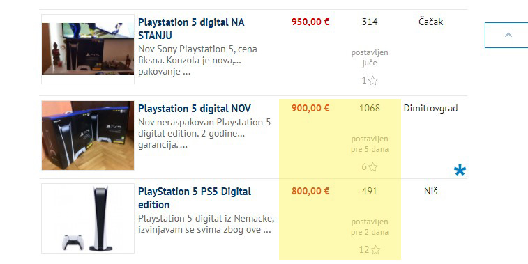 PlayStation 5 se prodaje po ceni većoj od 1400 evra